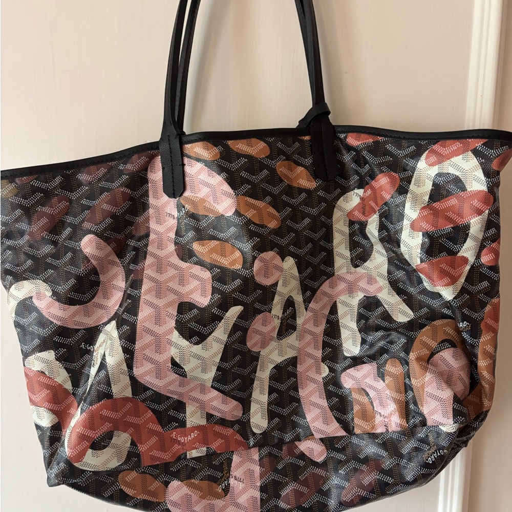Goyard Stylish Black and Pink Tote Bag